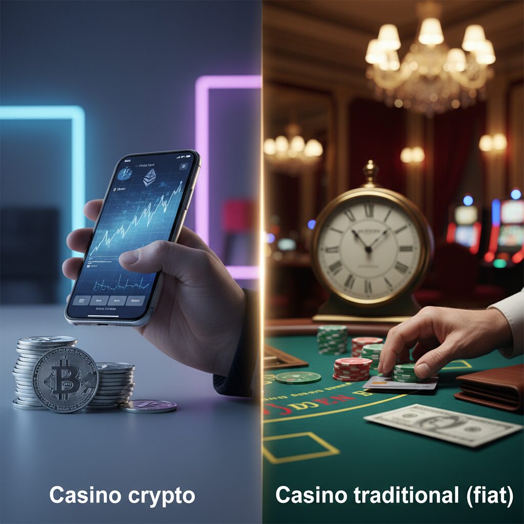 Comparaison pratique entre casino crypto et casino traditionnel