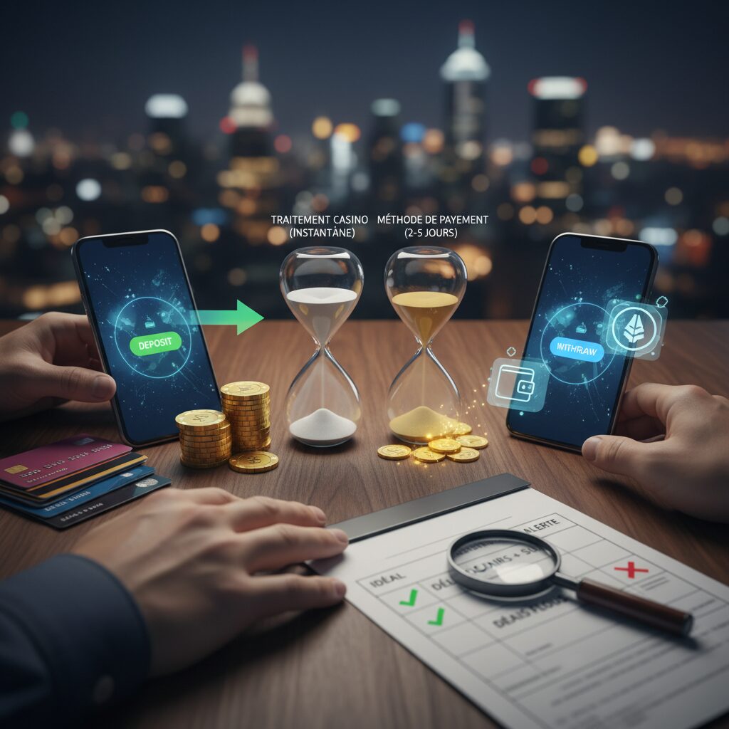 Paiements, retraits et les délais qui comptent vraiment